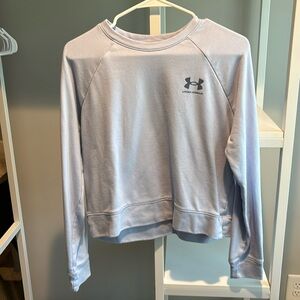 Women’s Under Armour Light Blue Cropped Sweatshirt